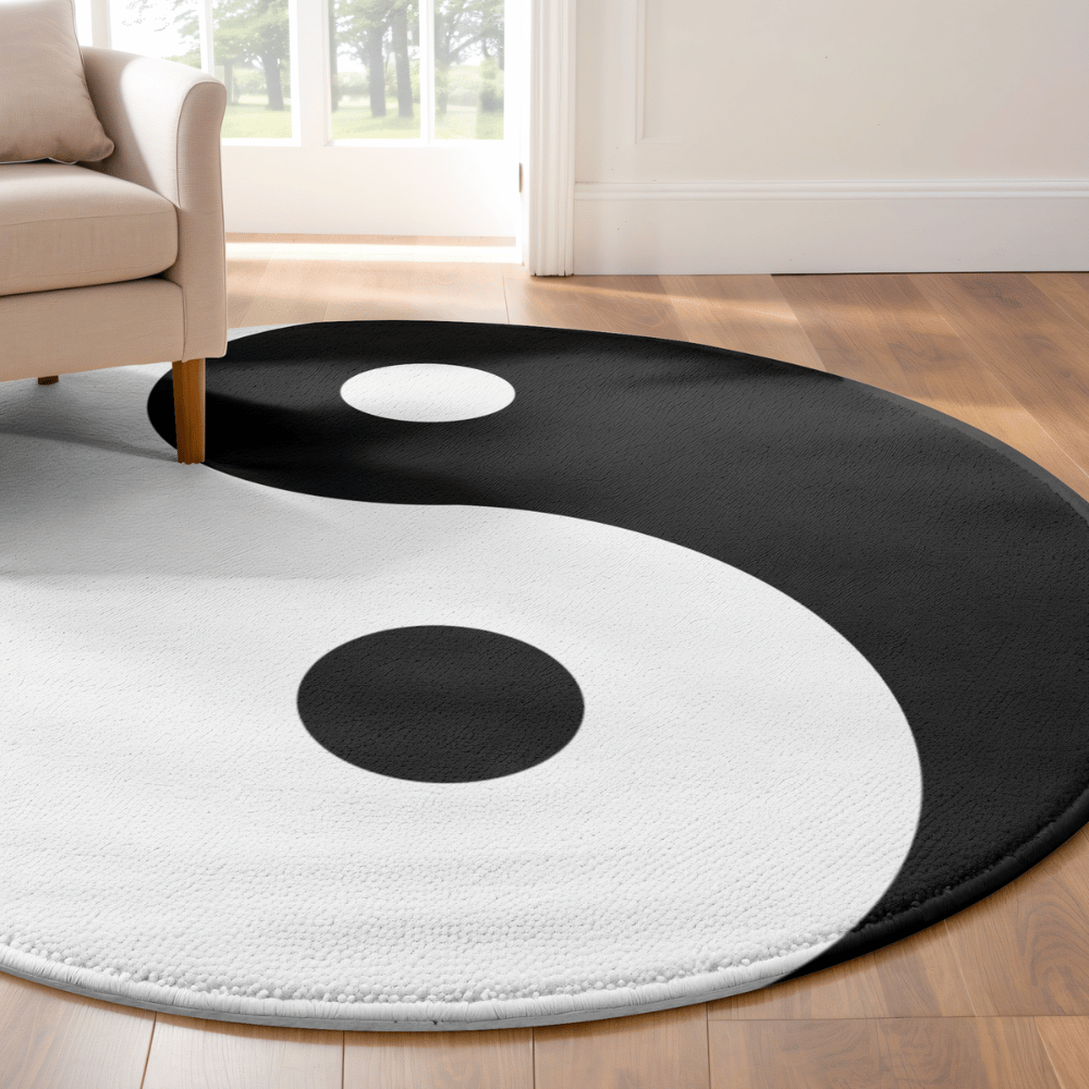 yin and yang rug