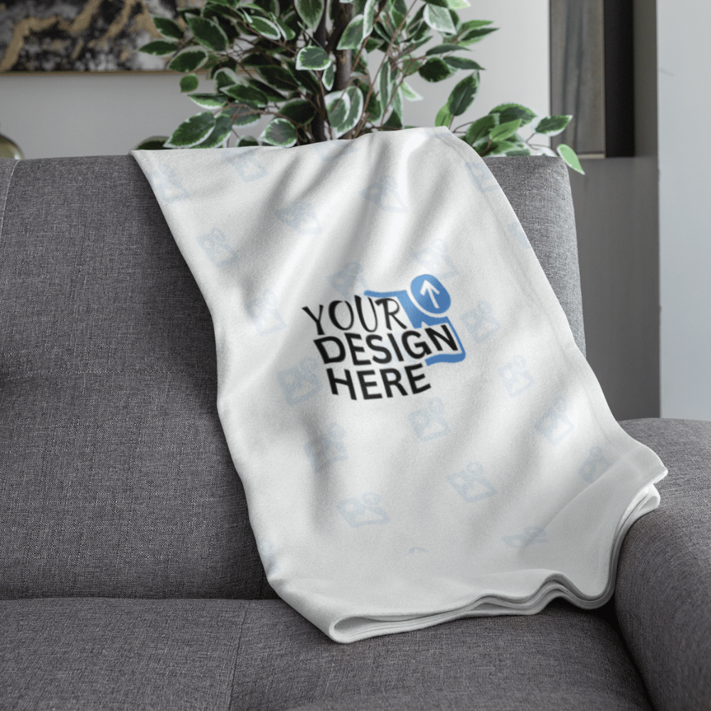 personalised photo throw blanket