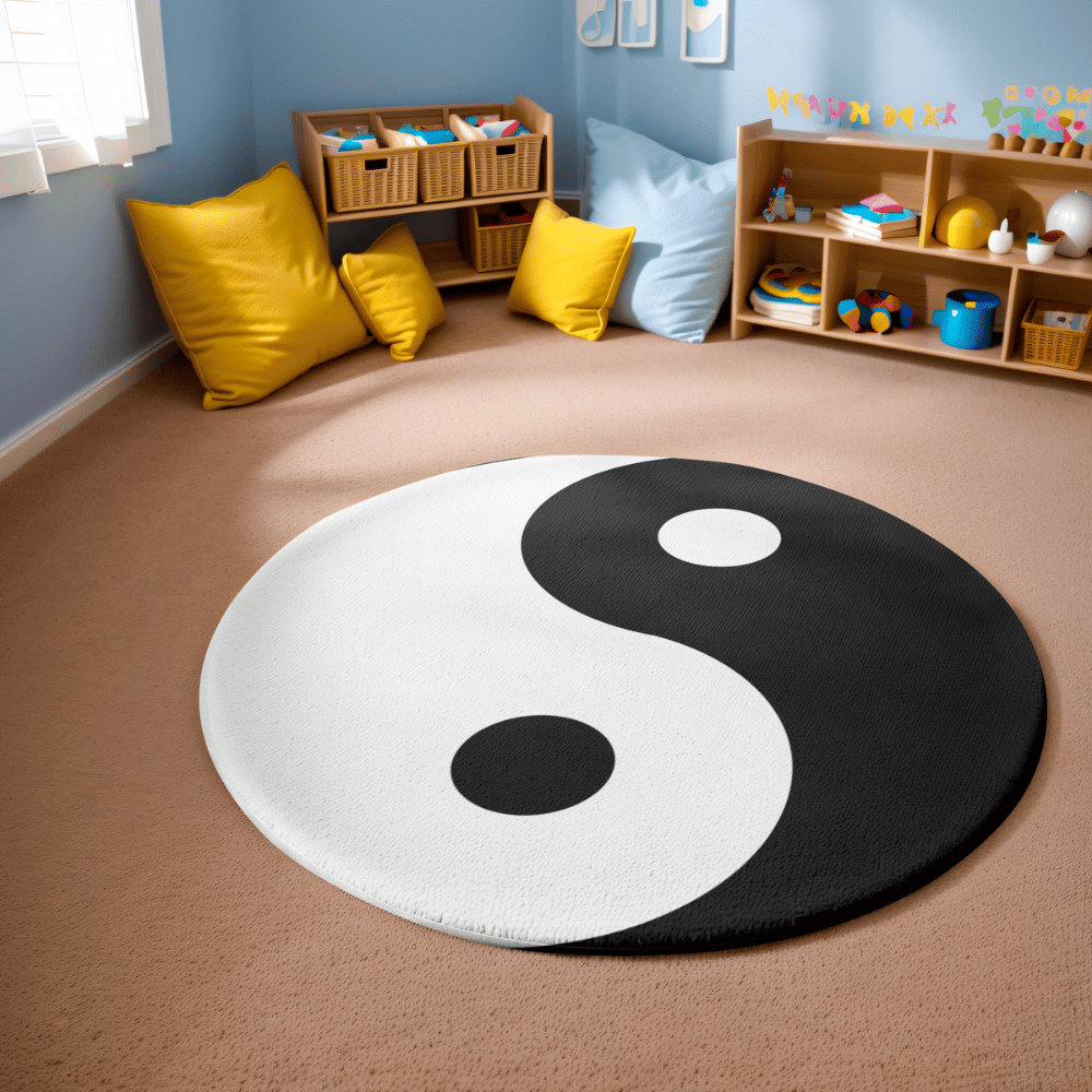 yin and yang rug