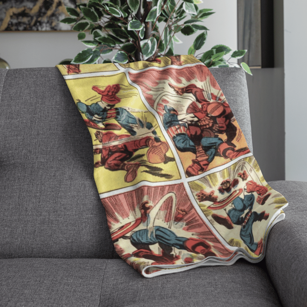 personalised photo throw blanket