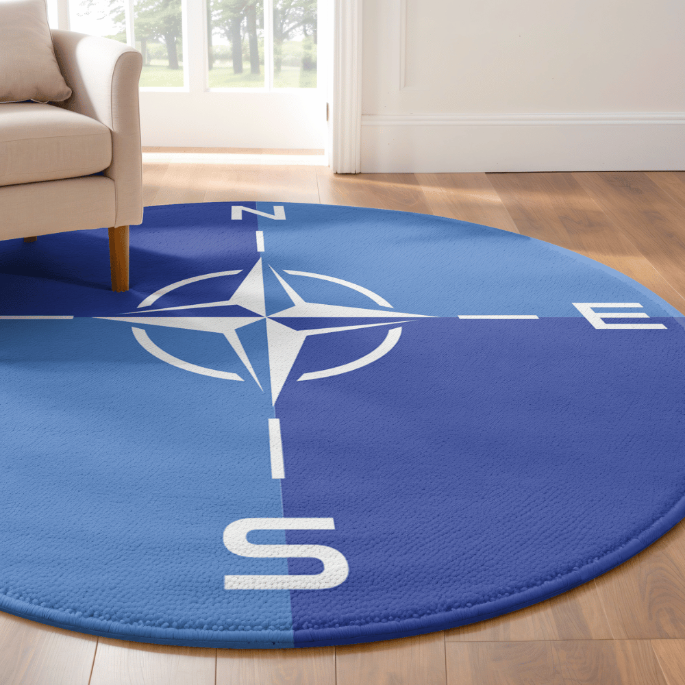 Compass Round Rug