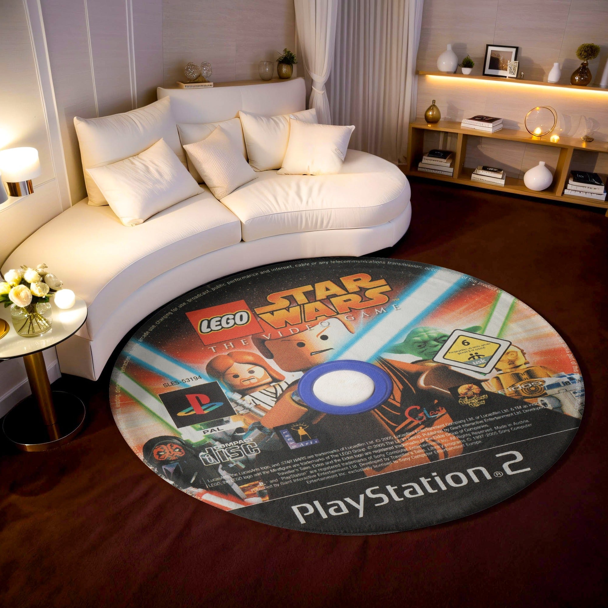 Star Wars Lego Circular/Round CD Rug/Carpet/Mat