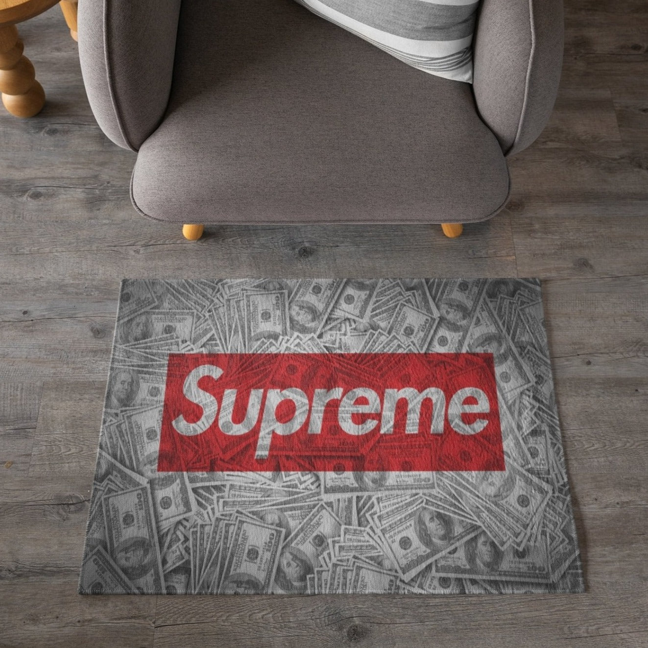 Supreme Area Rug Hypebeast Carpet Luxurious Fashion Brand Logo