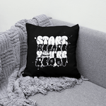 "Start Before You're Ready" graffiti text motivational cushion