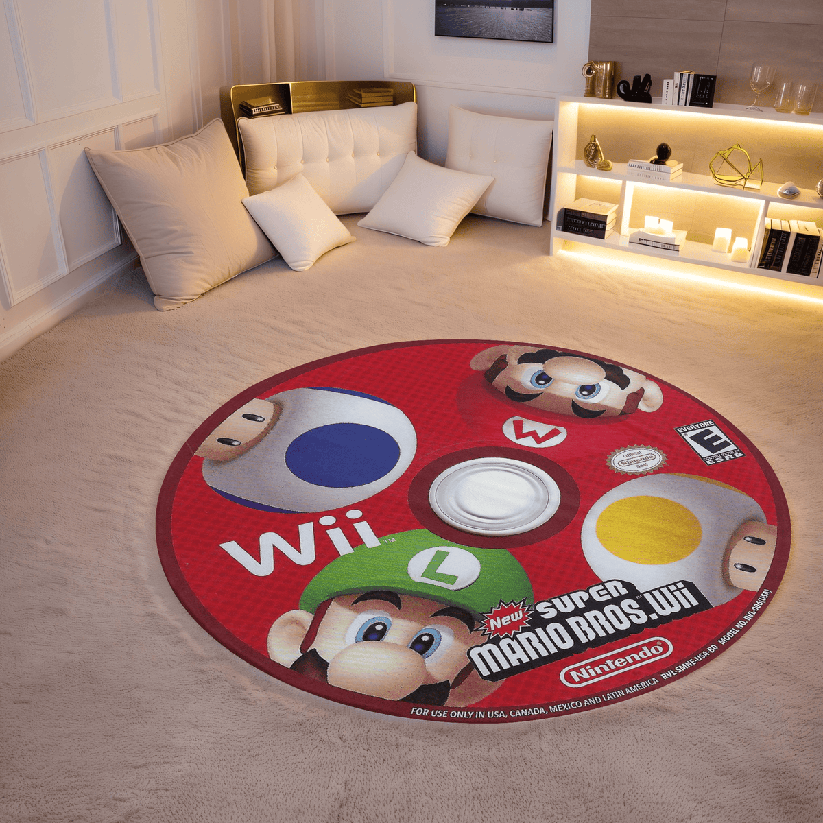 custom round area rug