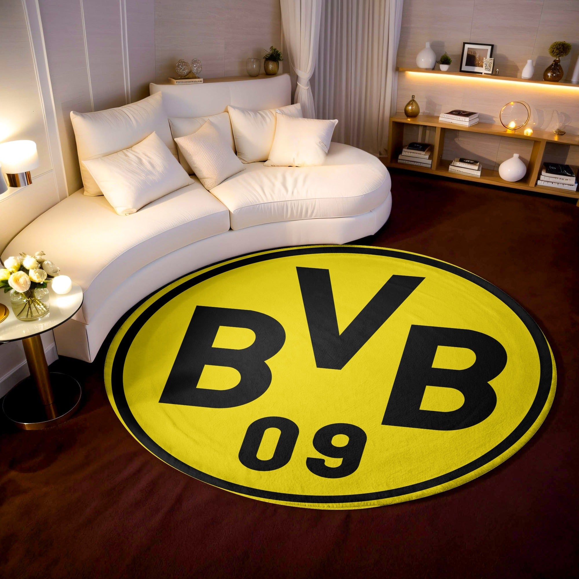 Dortmund Circular/Round Rug/Carpet/Mat