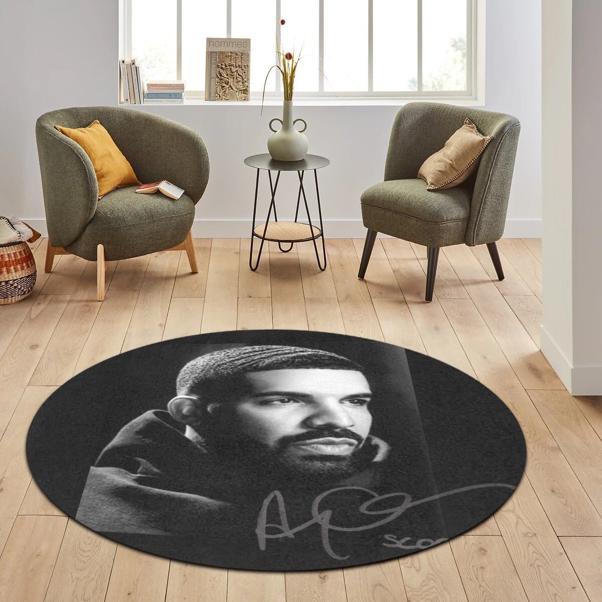 Drake Circular/Round Rug/Carpet/Mat