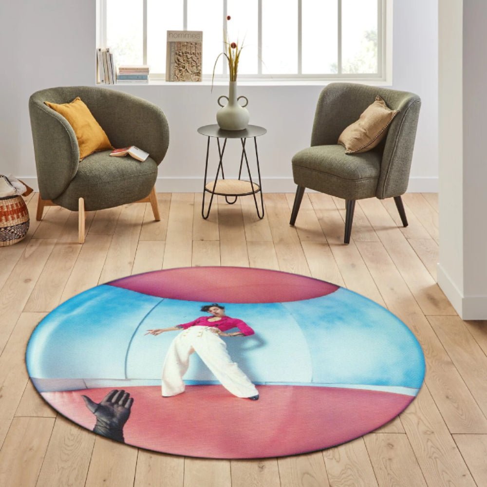 Harry Styles Circular/Round CD Rug/Carpet/Mat